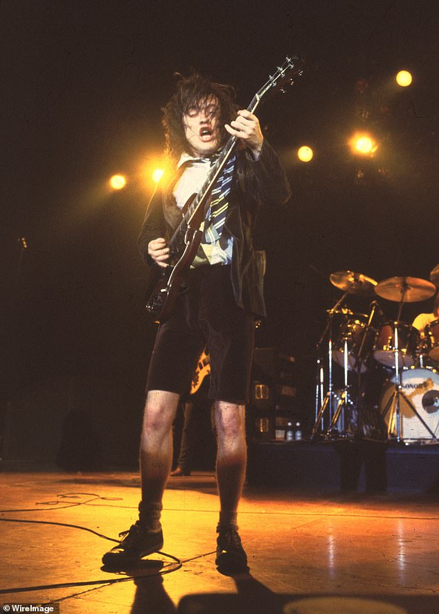 It's the band's first tour since 2016, when they toured with their 2014 album Rock Or Bust.  Angus is pictured in 1983