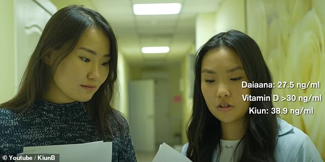 In the documentary, Kiun goes with her sister for a medical check-up and the doctors confirm that pills have helped with her vitamin D levels.  However, her sister needs supplements