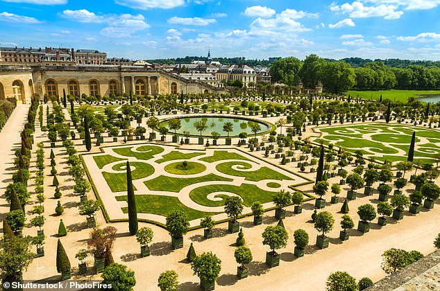 Versailles is one of the often mispronounced places in France.  Above are the gardens of the Palace of Versailles