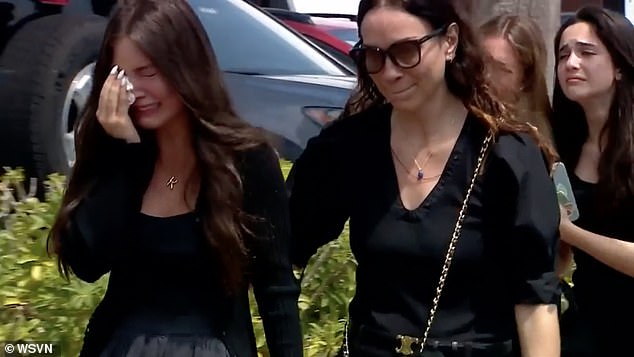 Friends and family attended Ella's funeral Monday morning, Temple Beth Sholom in Miami Beach