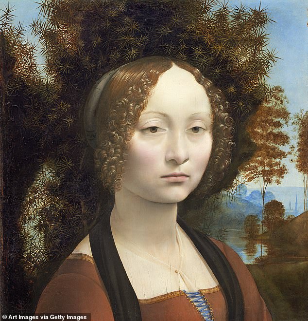 Unlike his most famous painting, Da Vinci's Ginevra de Benci does not have a mysterious smile on her lips