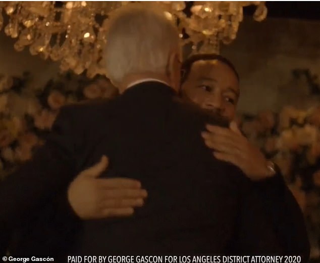 Gascon, 70, is accused of being tough on criminals when they attack his friends like John Legend – who supported his run in 2020 and is doing so again this year