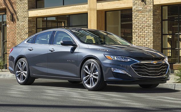 A file photo of a 2020 Chevy Malibu, like the one Byassee was driving when she died