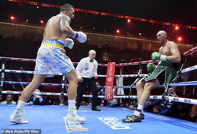 The Ukrainian scored a knockdown in the ninth as Fury was held up by the ropes