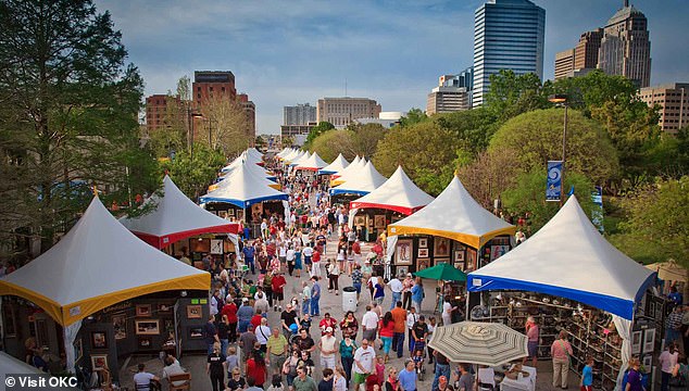 There are numerous cultural activities in Oklahoma City, including the Festival of the Arts held every April