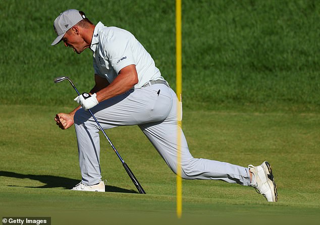 The 30-year-old holed for an eagle from the 18th green to complete his round