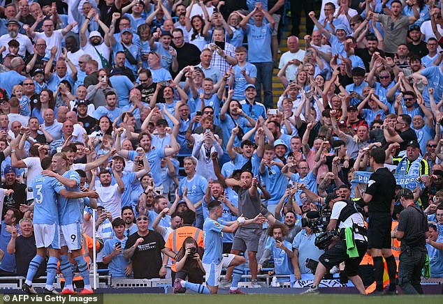 City fans were in celebration mode after Foden's goal, but Mohammed Kudas' stunning bicycle kick in the 43rd minute made for a nerve-wracking start to the second half