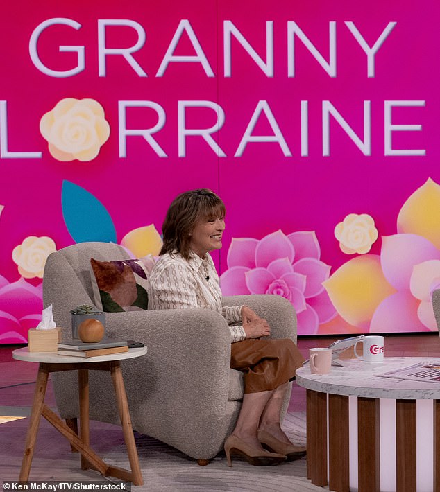 Celebrating her ITV show, Lorraine, 64, exclaimed: 'I'm going to be a grandma!  How exciting is that?  Granny Smith, because you know, my married name is Smith!'