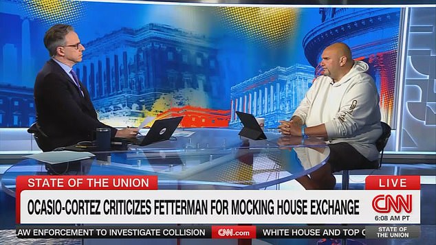 Senator John Fetterman was asked about Ocasio Cortez accusing him of bullying on CNN.  His response to the accusation was 'that's absurd'