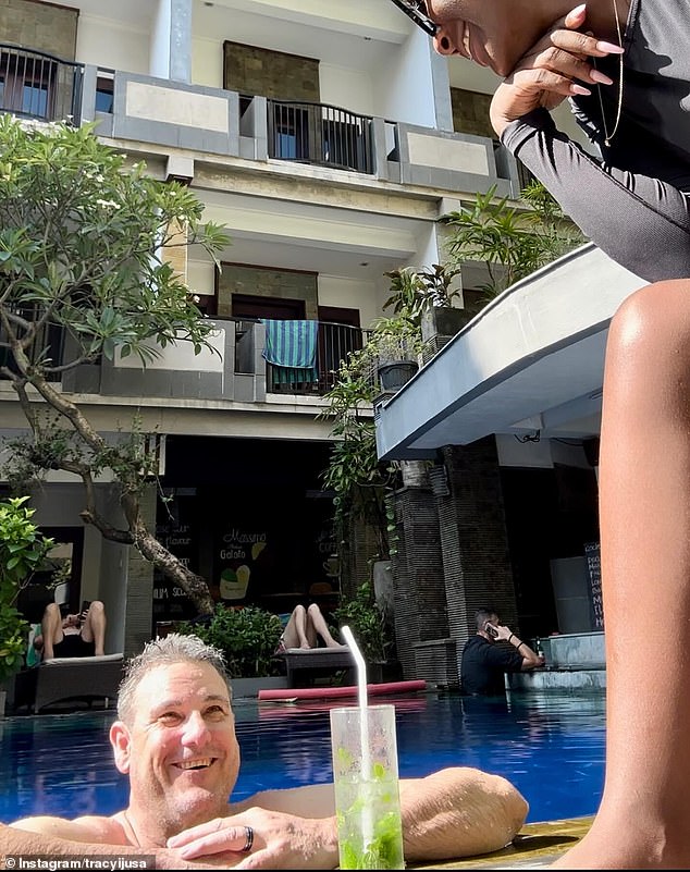 Ms Ijusa regularly shares photos of herself and Smith during their holiday in Bali