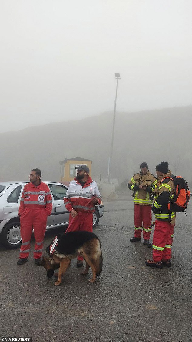 Rescuers struggled to locate the Iranian president last night after the helicopter he was traveling in crashed in bad weather