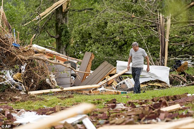 The horror initially unfolded as the 10-year-old played with other neighborhood children in the aftermath of a tornado and severe storm that ripped through Tennessee, leaving three dead.