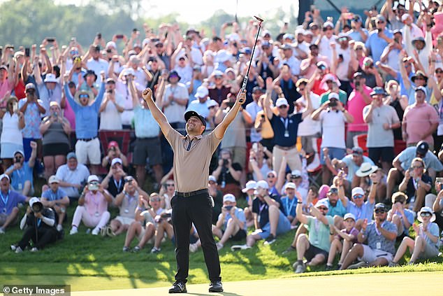 Schauffele held off Bryson DeChambeau to win in Valhalla with a nerve-wracking final putt