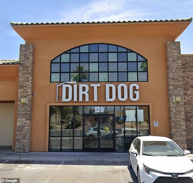 Popular California and Nevada restaurant chain Dirt Dog hosted the disappointing event - pictured here is an example of the chain's location in Las Vegas