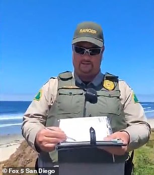 Park rangers stand nearby ready to write tickets for instructors giving lessons