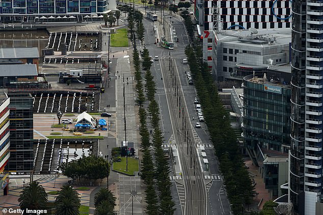 Despite the sign, it is illegal to drink CBD anywhere in Melbourne, 24 hours a day, 7 days a week (pictured area near Marvel Stadium where the sign is located)