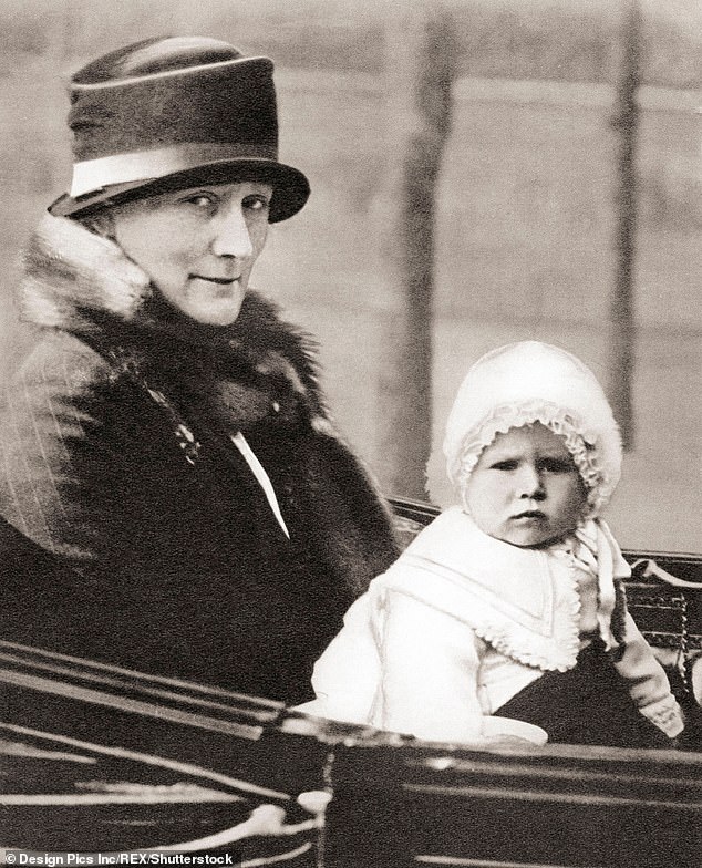 Clara Knight, the royal nanny, with Princess Elizabeth in 1928. When the young princesses inevitably outgrew their dresses, their beloved nanny was allowed to take the garments home