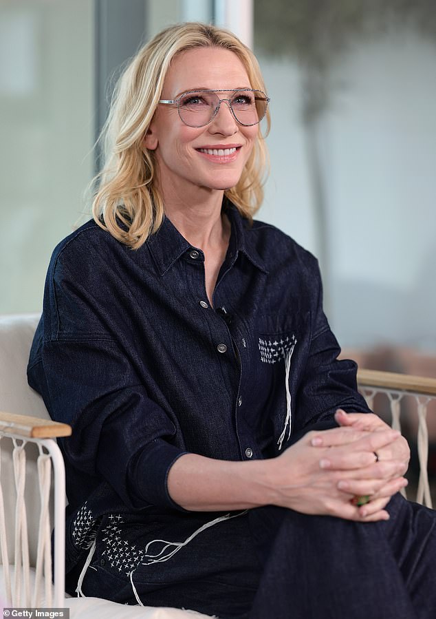 The star was all smiles as she spoke on a panel at the event