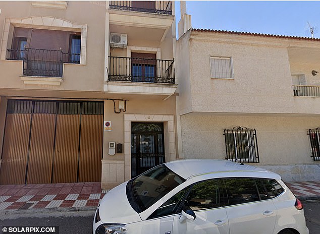 Pictured: The house is pictured in Huetor Tajar, near the southern Spanish city of Granada