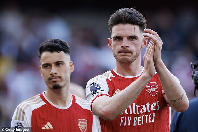 Declan Rice added quality to Arsenal's midfield and helped them to second place in the title race