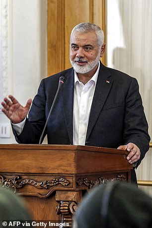 Ismail Haniyeh, the political leader of Hamas, based in Qatar