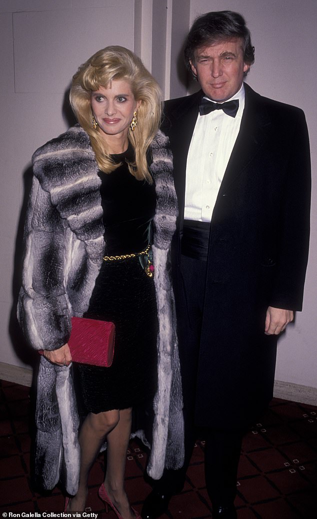 In Ivana Trump's 1990 divorce decree (pictured, left), she stated that Mr. Trump raped her