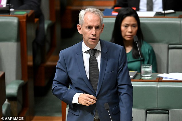 Immigration Minister Andrew Giles (pictured) accused Opposition Leader Peter Dutton of 'destroying Australia's immigration and border security system'