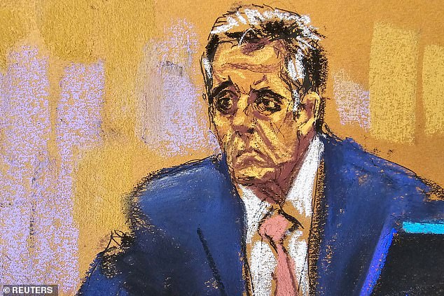 Cohen gave his testimony in a calm, measured tone.  He quietly corrected Blanche several times, but did not raise his voice or show much emotion on his fourth day in court