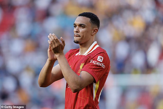 Trent Alexander-Arnold was visibly emotional at full-time on Saturday, setting the rumor mills turning