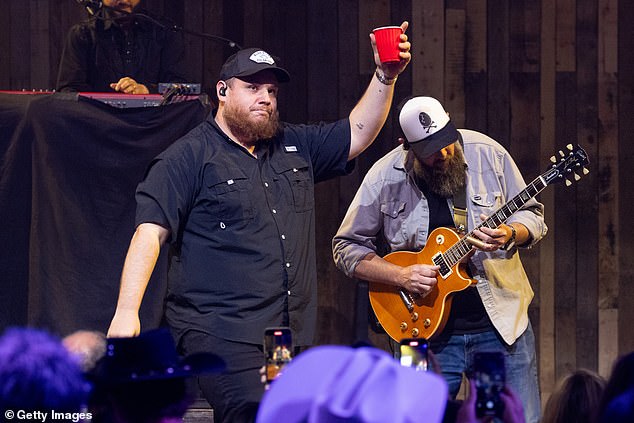 The country crooner is known for drinking beer on stage during his concerts