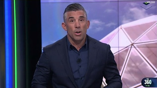 Anasta's co-hosts took the mickey out of him over the Mitchell incident during Monday night's edition of the program