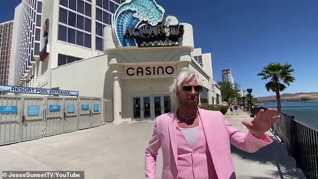 The social media star, whose mother is American and father is respected Australian journalist Terry Willesee, took to YouTube on Tuesday to share his experiences in Laughlin, Nevada.