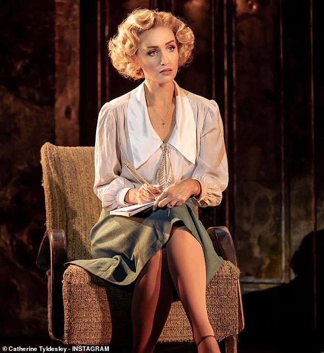 Catherine revealed she was 'heartbroken' in a statement after missing a performance last month while starring as Blanche Barrow in Bonnie and Clyde (pictured)