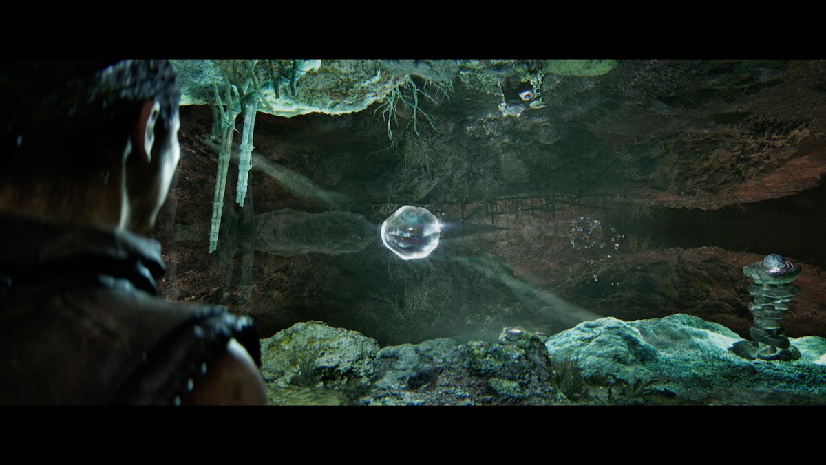 Hellblade 2 reverses the path again to claim the third stone ball during the second hidden people puzzle