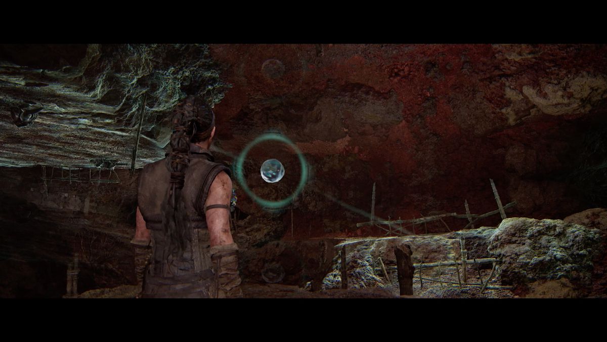 Hellblade 2 reverses the path to the third stone ball in the third hidden people puzzle