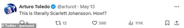 On X, formerly Twitter, commenters pointed out what appeared to be a strong similarity between ChatGPT's new voice and Ms. Johansson