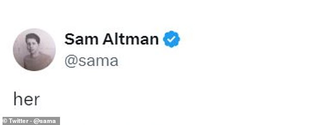 Sam Altman didn't help matters by tweeting 