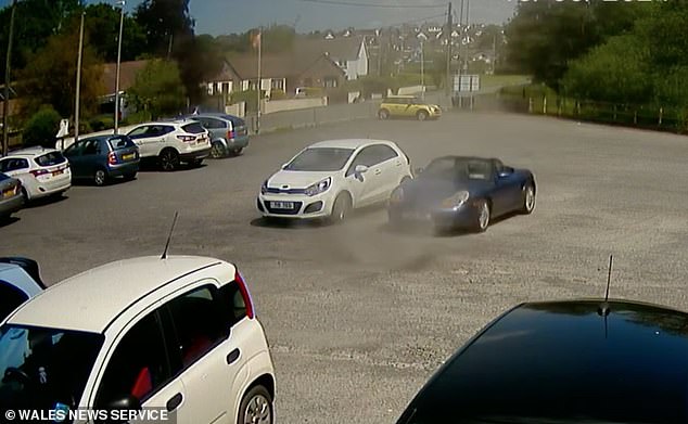 The Met Office says the phenomenon is known as a 'dust devil' or a 'willy willy'