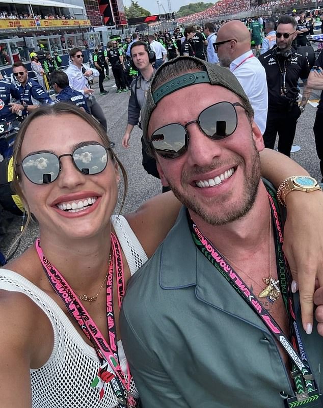 The couple was virtually inseparable on Sunday during the Emilia-Romagna Grand Prix