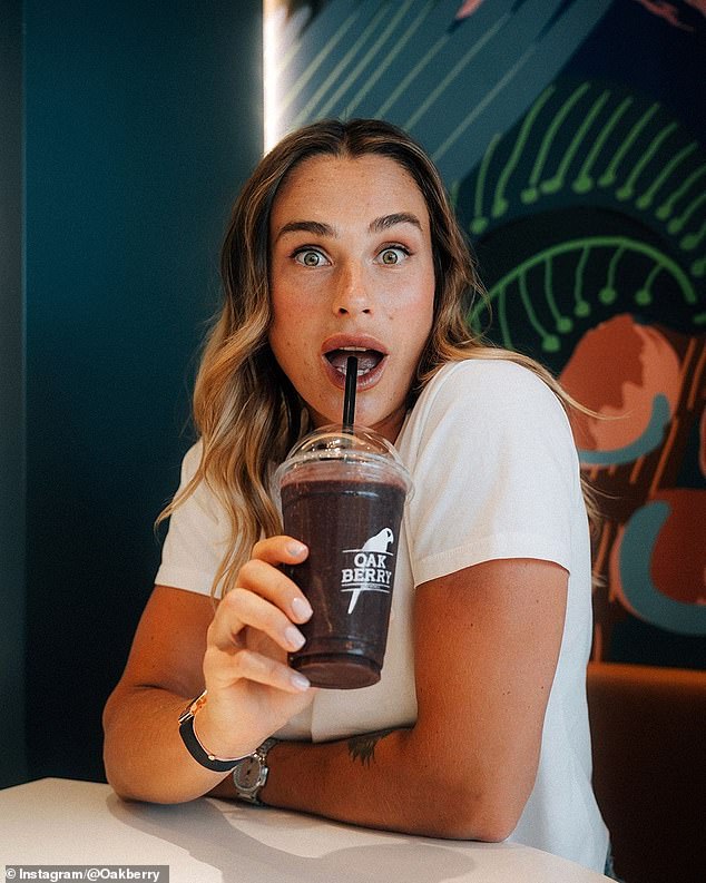 Sabalenka has partnered with Oakberry and has appeared in a number of the company's social media posts