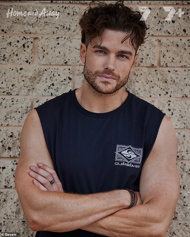 Home and Away recently announced that a new bad boy is heading to the Bay.  Pictured: actor Joshua Orpin