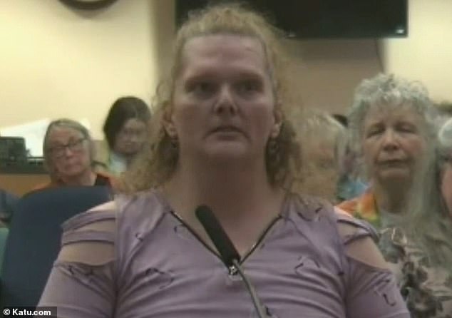 Community member and transgender woman Mary Grace Frederick (pictured) said concerned residents portrayed her as a predator