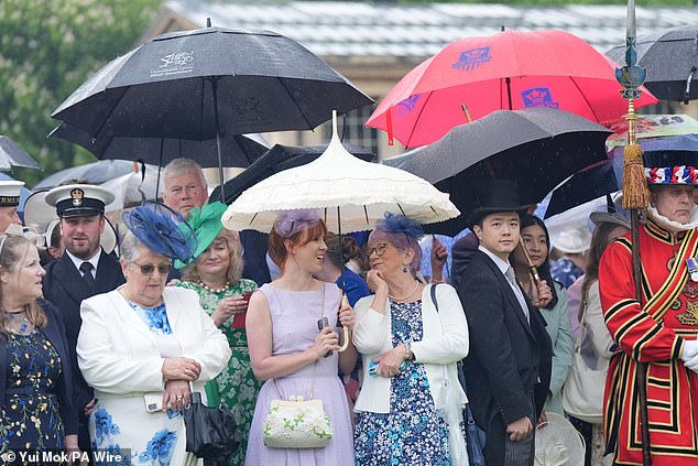 I can't rule in my parade!  Guests made sure to have umbrellas ready so as not to get in the way of the party