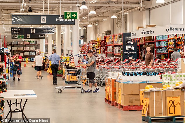 Bunnings' parent company Wesfarmers recently told investors they are counting on new ranges to build growth.  Pictured is a Bunnings store