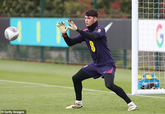 Southgate has called on 21-year-old goalkeeper James Trafford (pictured), who signed for Burnley in 2023