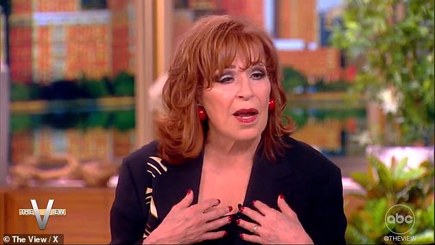 He said that although Biden is the same age as the beautiful Joy Behar, he appears less sharp