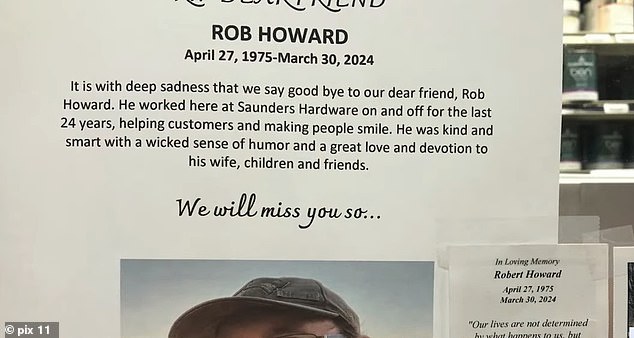 Vultee revealed that the recent death of a longtime employee, Rob Howard, really pushed him to close the store.  (photo: A small memorial in the store for Howard)