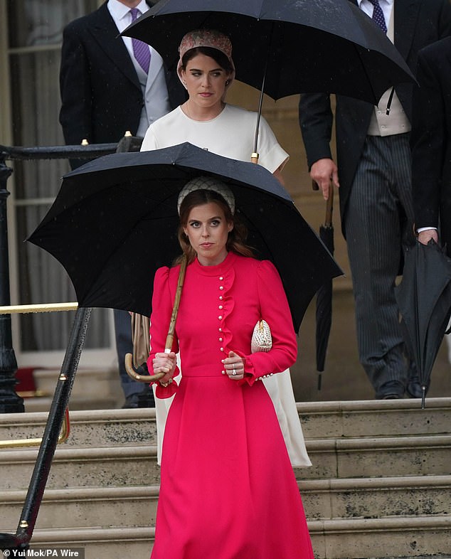 Sisters Princess Beatrice and Eugenie got together for the Sovereign's Garden Party at Buckingham Palace