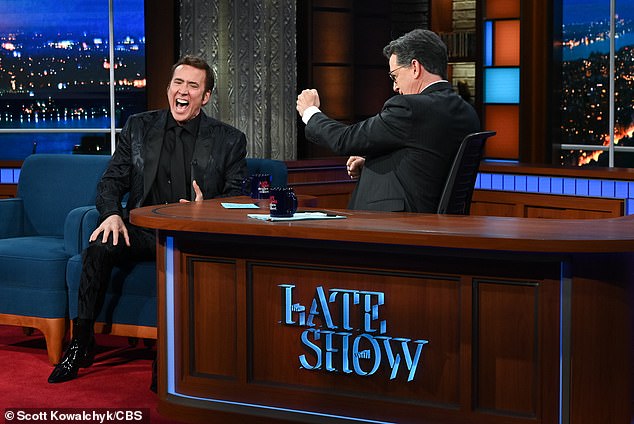 At one point, Howard claimed he could remember being in his mother's womb - echoing fellow actor Nicolas Cage's claims on The Late Show With Stephen Colbert last month