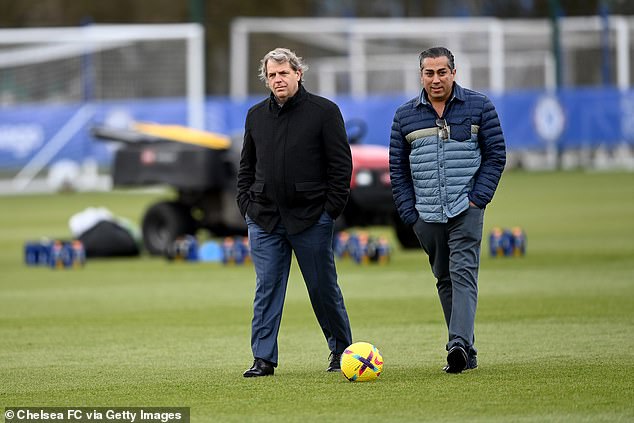 It appears the club's co-owners, Todd Boehly (left) and Behdad Eghbali (right), had also rejected the Argentine's requests for a contract extension